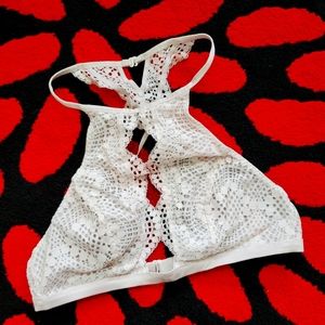 Victoria's Secret white lace bralette M